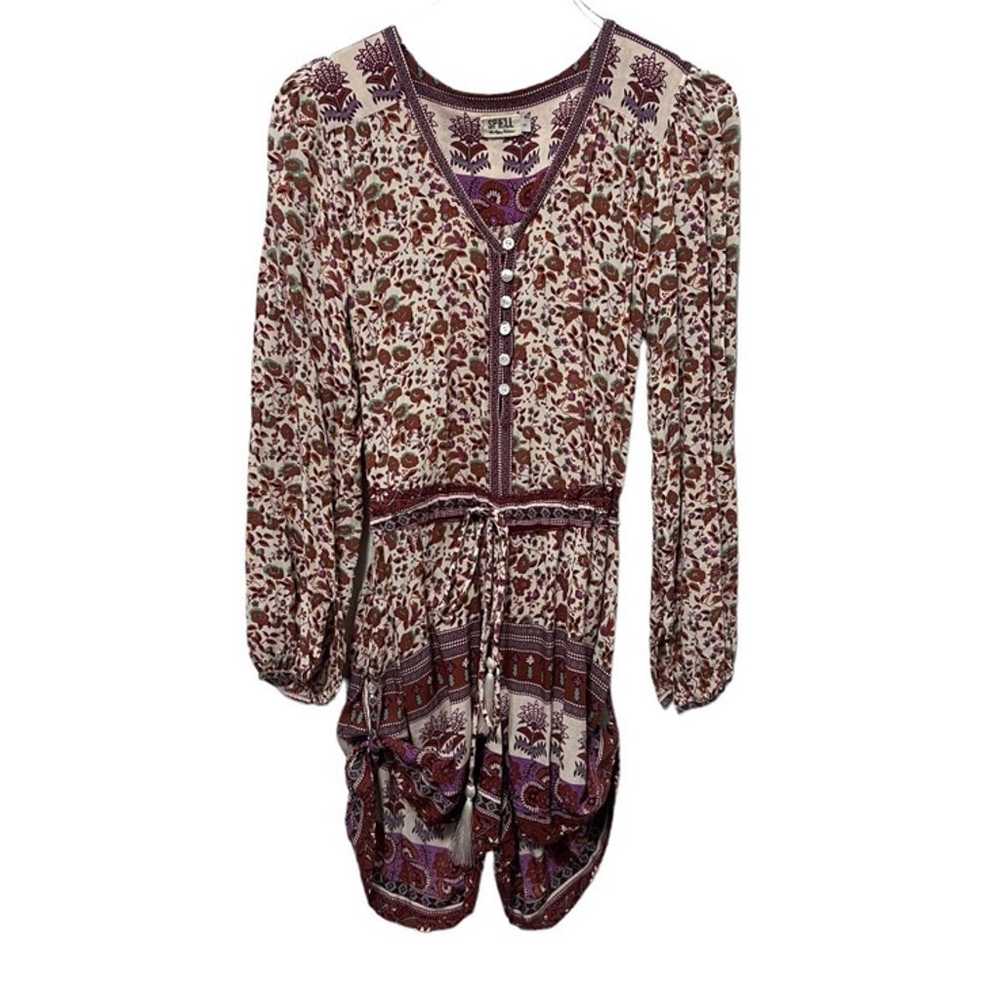 Spell Gypsy Love Playsuit in Berry Size 8 - image 1