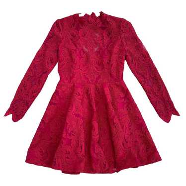 Saylor Red Raspberry Rita Lace dress