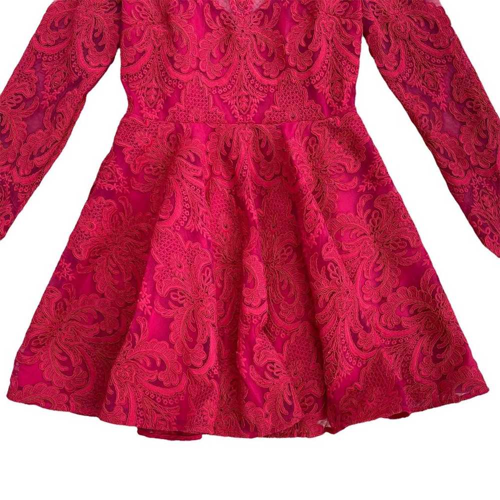 Saylor Red Raspberry Rita Lace dress - image 2