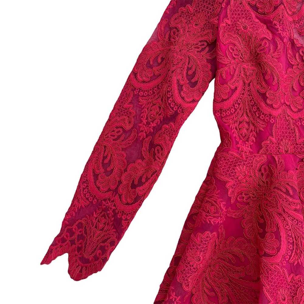 Saylor Red Raspberry Rita Lace dress - image 4