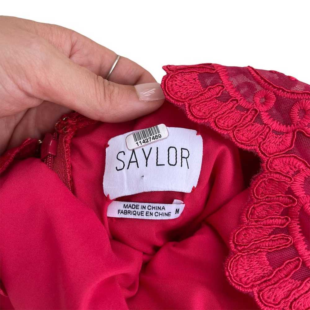Saylor Red Raspberry Rita Lace dress - image 6