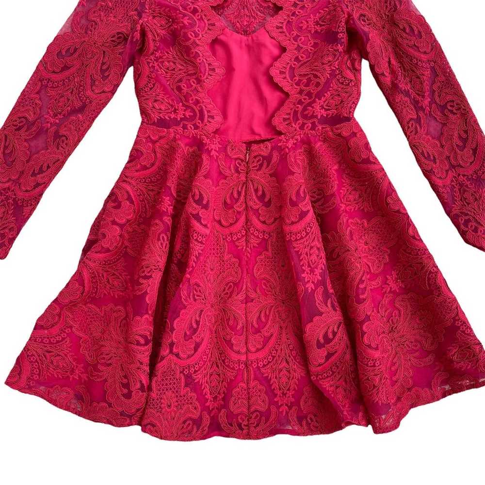 Saylor Red Raspberry Rita Lace dress - image 8