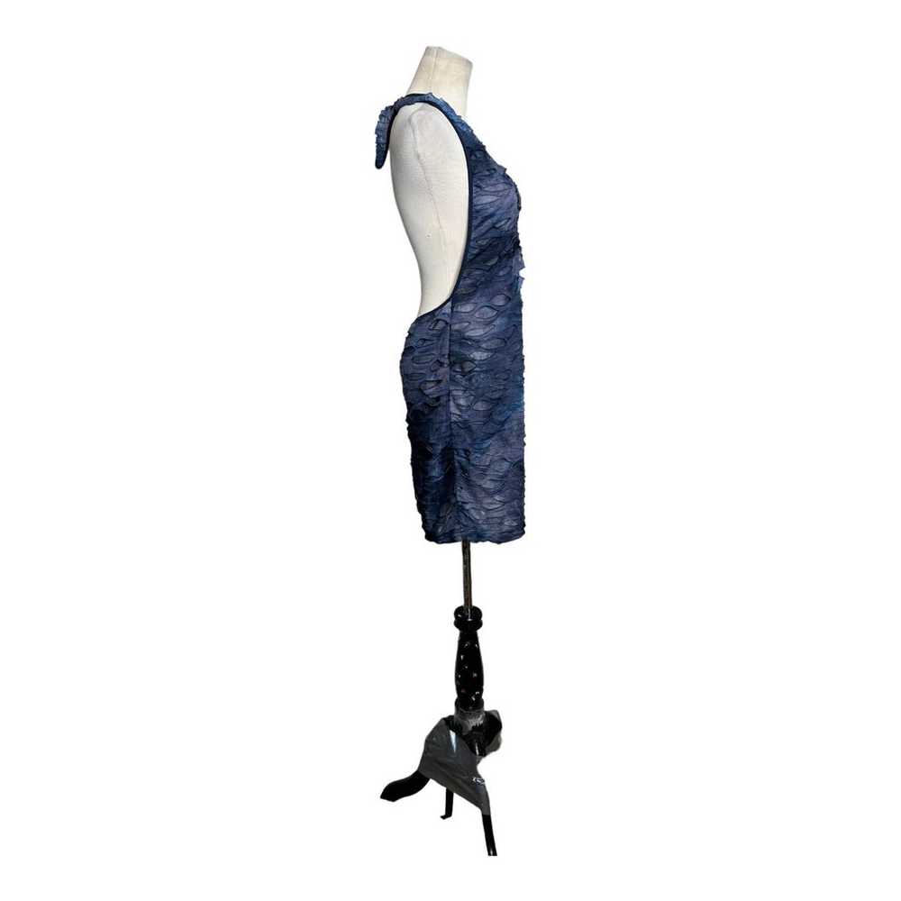 Sublime Havoc Blue Distressed Backless Dress size… - image 2