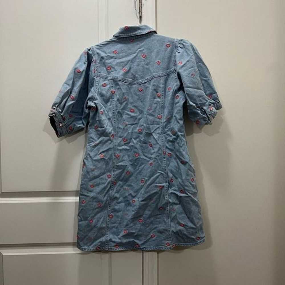 Cras Blue Patti Denim Mini Dress Size 40 EU/Large… - image 6