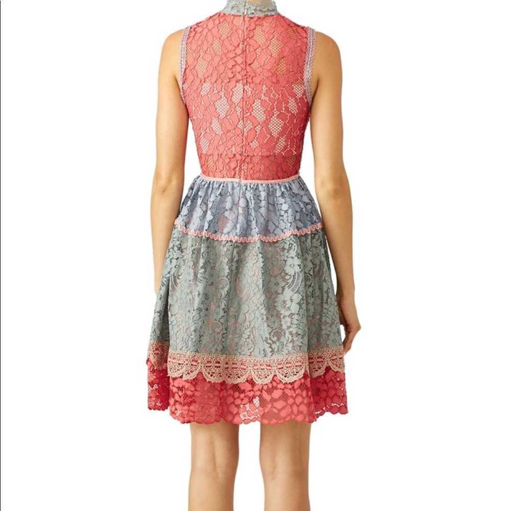 ALEXIS Multicolored Pink Lace Sleeveless Vedette … - image 8