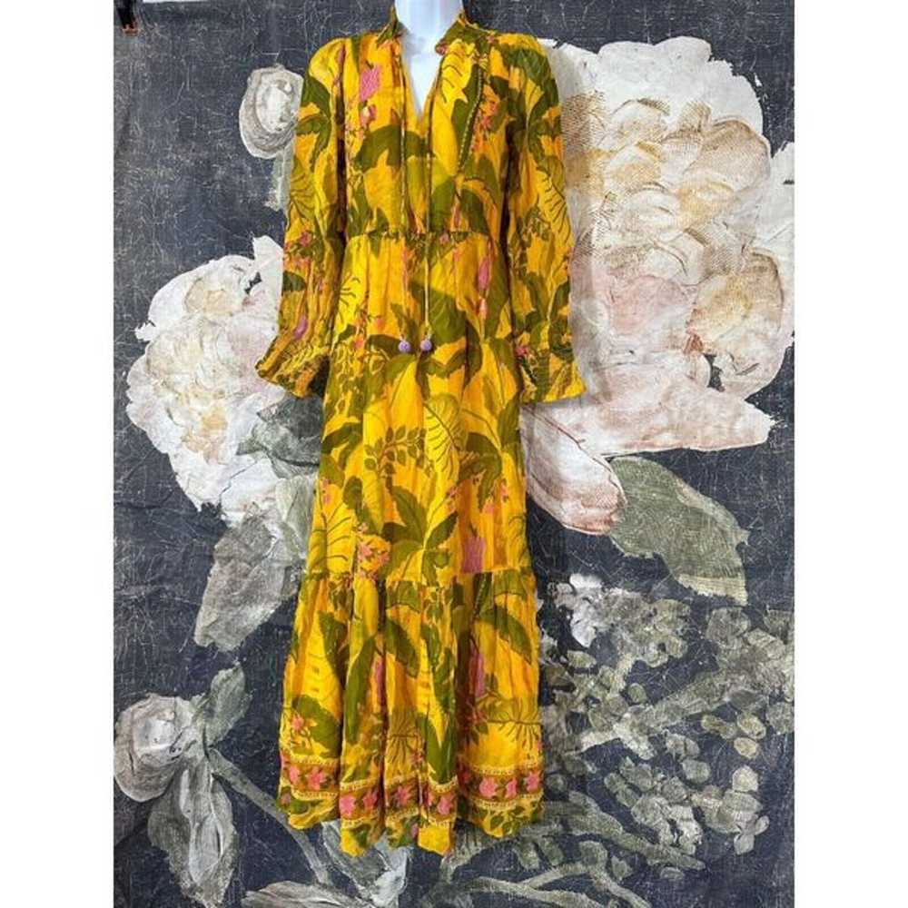 New Farm x Anthropologie Printed Midi Dress Size … - image 6
