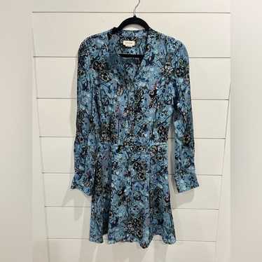 Zadig and Voltaire blue floral Refla bohemian pat… - image 1