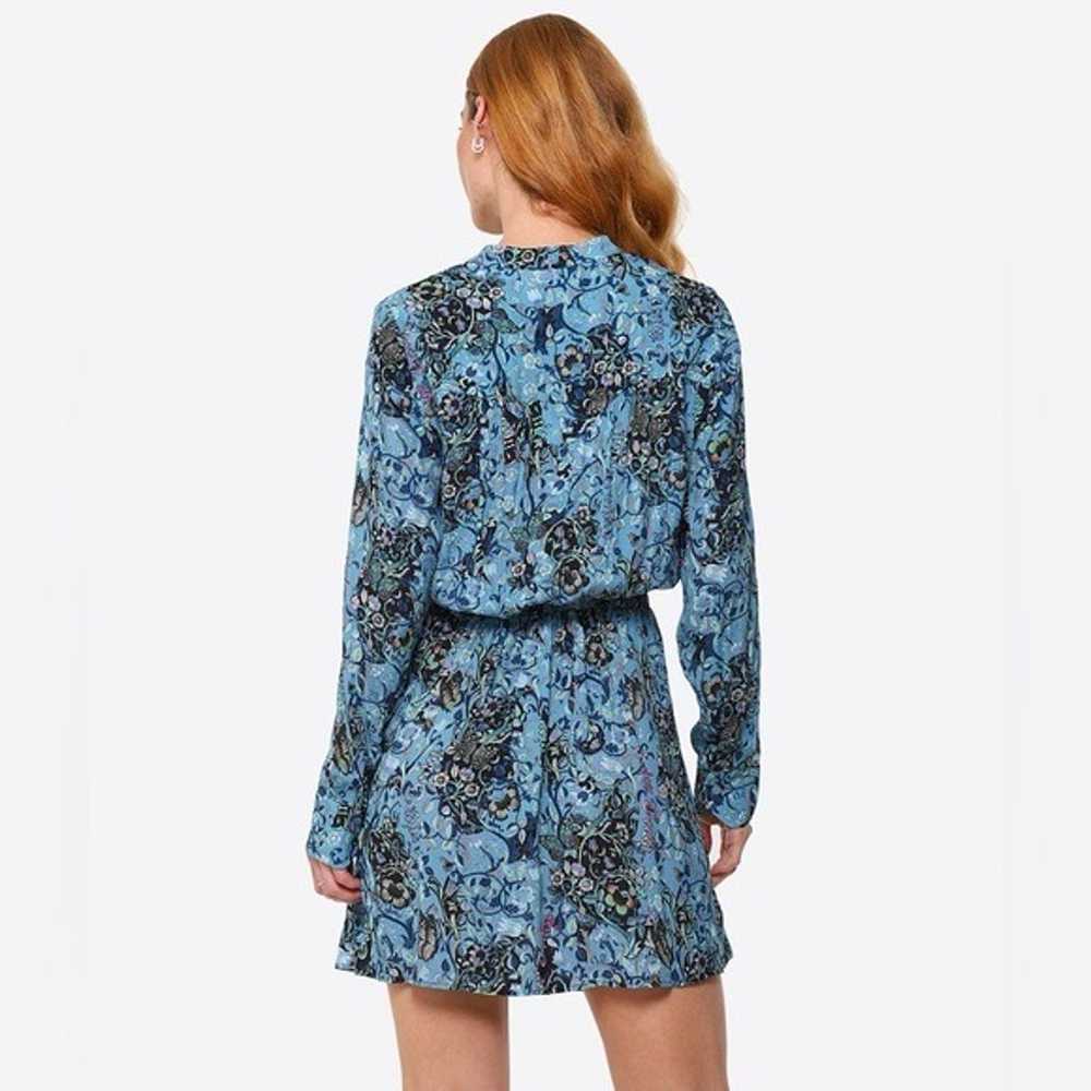 Zadig and Voltaire blue floral Refla bohemian pat… - image 6