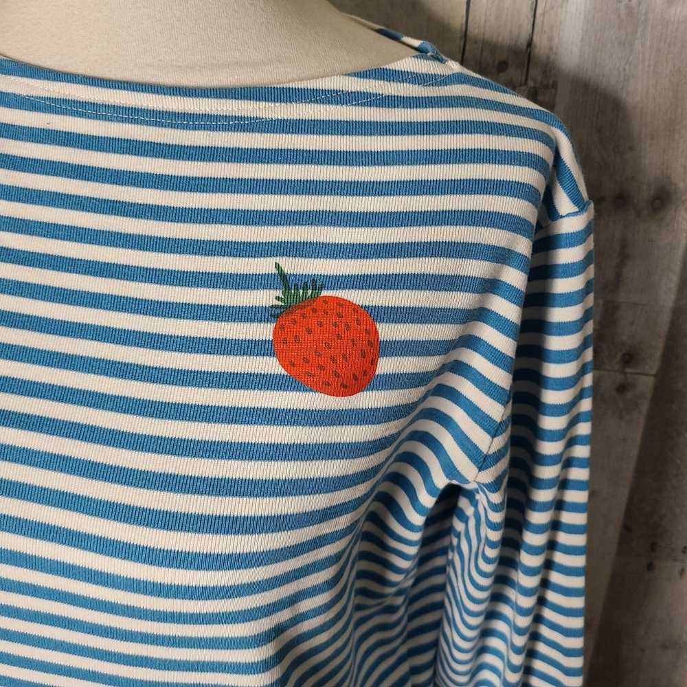Marimekko XS Nautical Strawberry Striped Dress - image 5