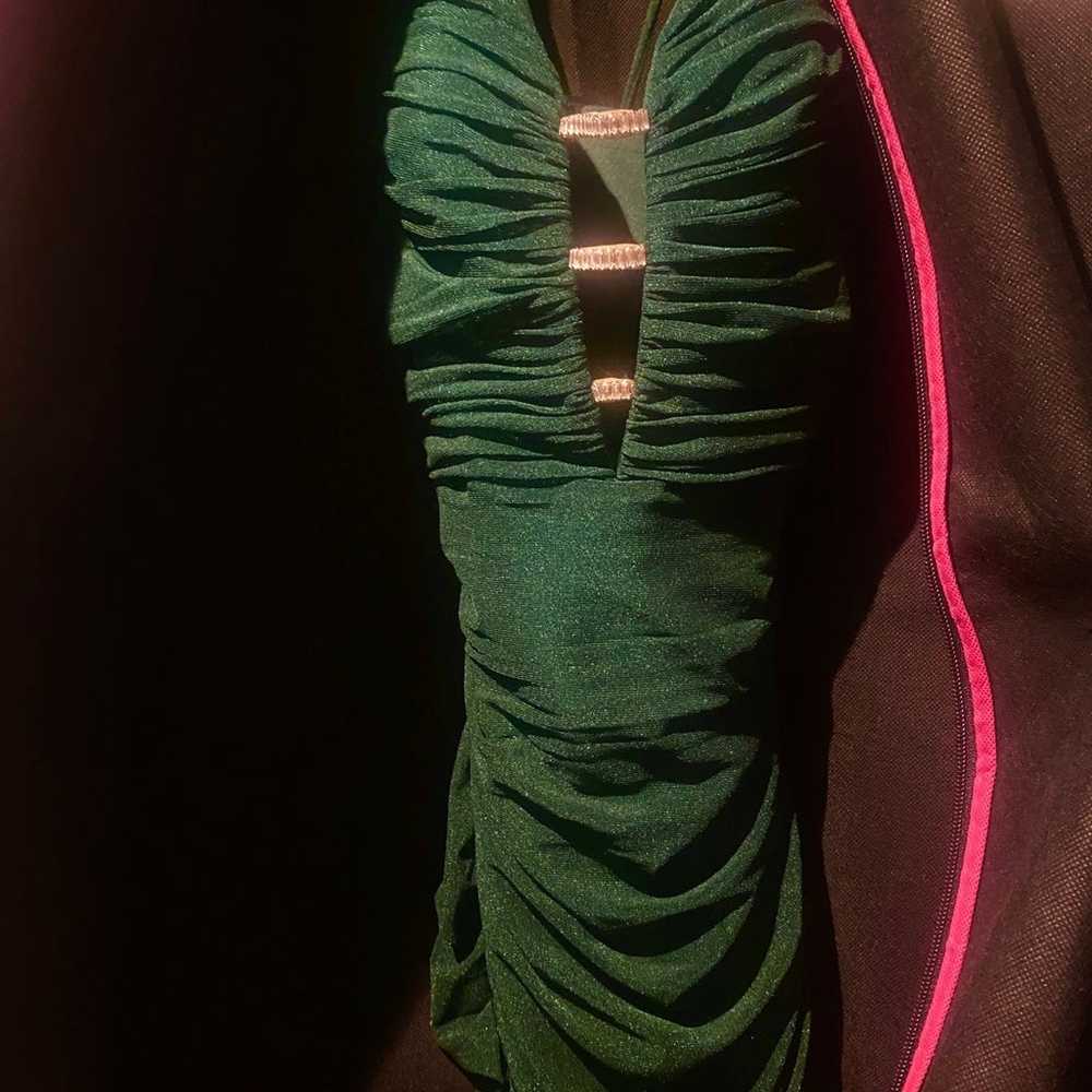 Le Femme Green Prom Dress - image 2