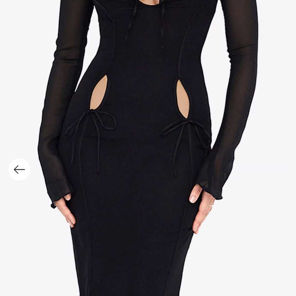 HOUSE OF CB Ophelia mesh sleeve georgette bodycon… - image 6