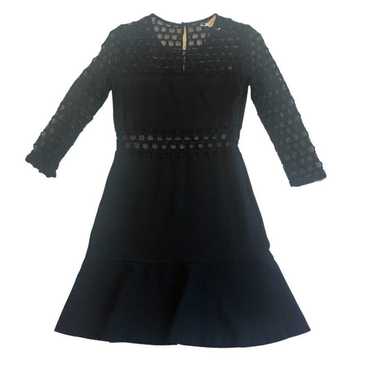 Juniors Black Lace Dress size small. chest and midriff is see