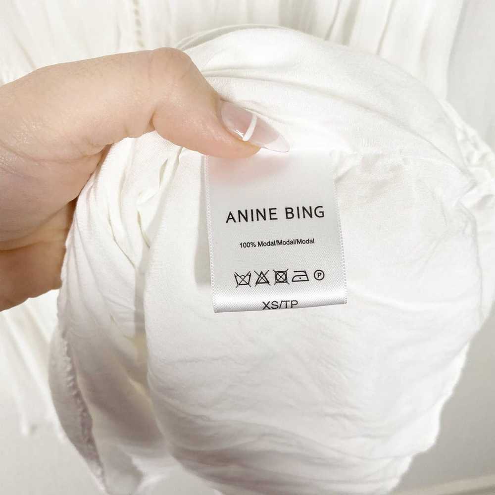 ANINE BING Long Sleeve Lace Up Dress - image 4