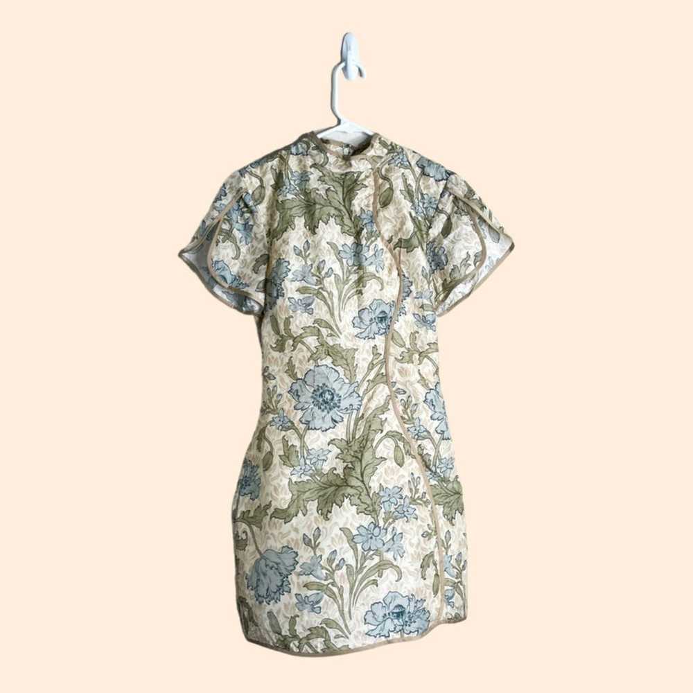 Sir The Label Maev Floral Silk Mini Dress - image 2