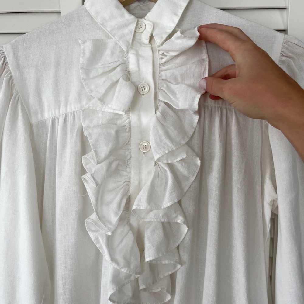 White linen dress - image 4