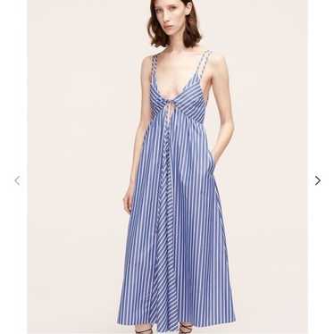 Rebecca Taylor Marseille Stripe Cutout Dress Size 