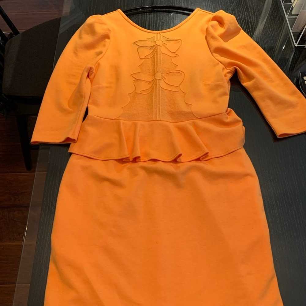 Stetsis by pim sukhanuta orange applique Dress Si… - image 2