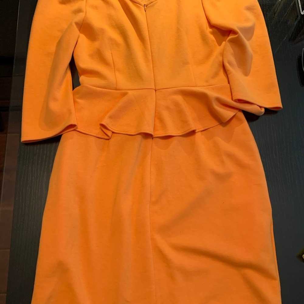 Stetsis by pim sukhanuta orange applique Dress Si… - image 3
