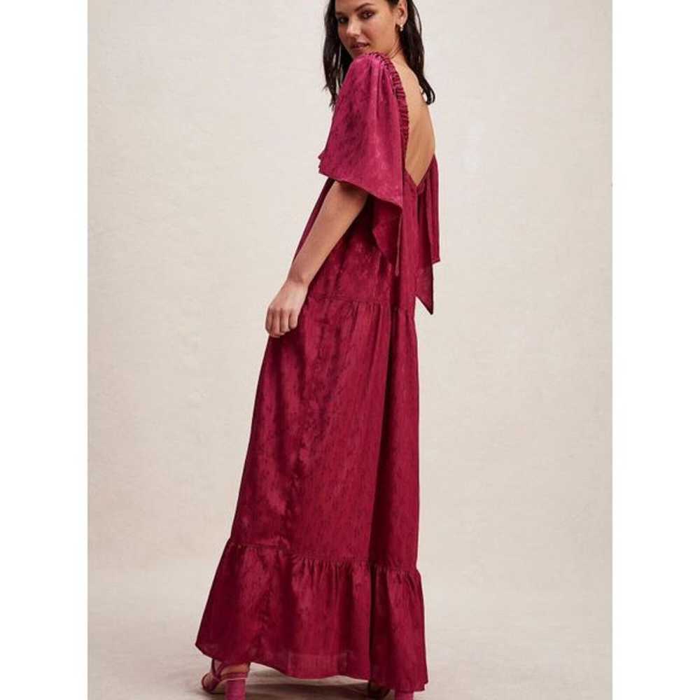 New Free People's Cha Cha Maxi Dress in Red Sz Sm… - image 2