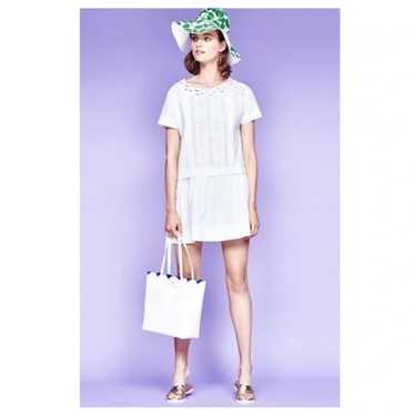 Kate Spade New York White Dress Pleated Lace Mini… - image 1