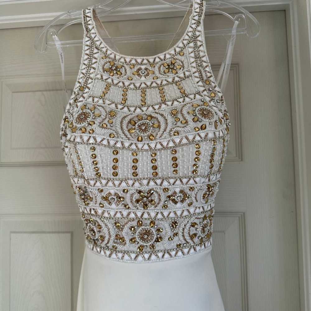 Tony Bowls White Prom Dress Size 4 - image 1