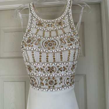 Tony Bowls White Prom Dress Size 4 - image 1