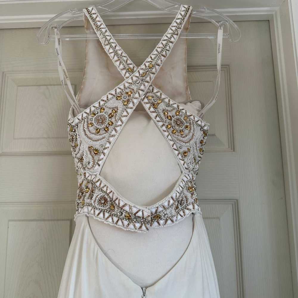 Tony Bowls White Prom Dress Size 4 - image 3