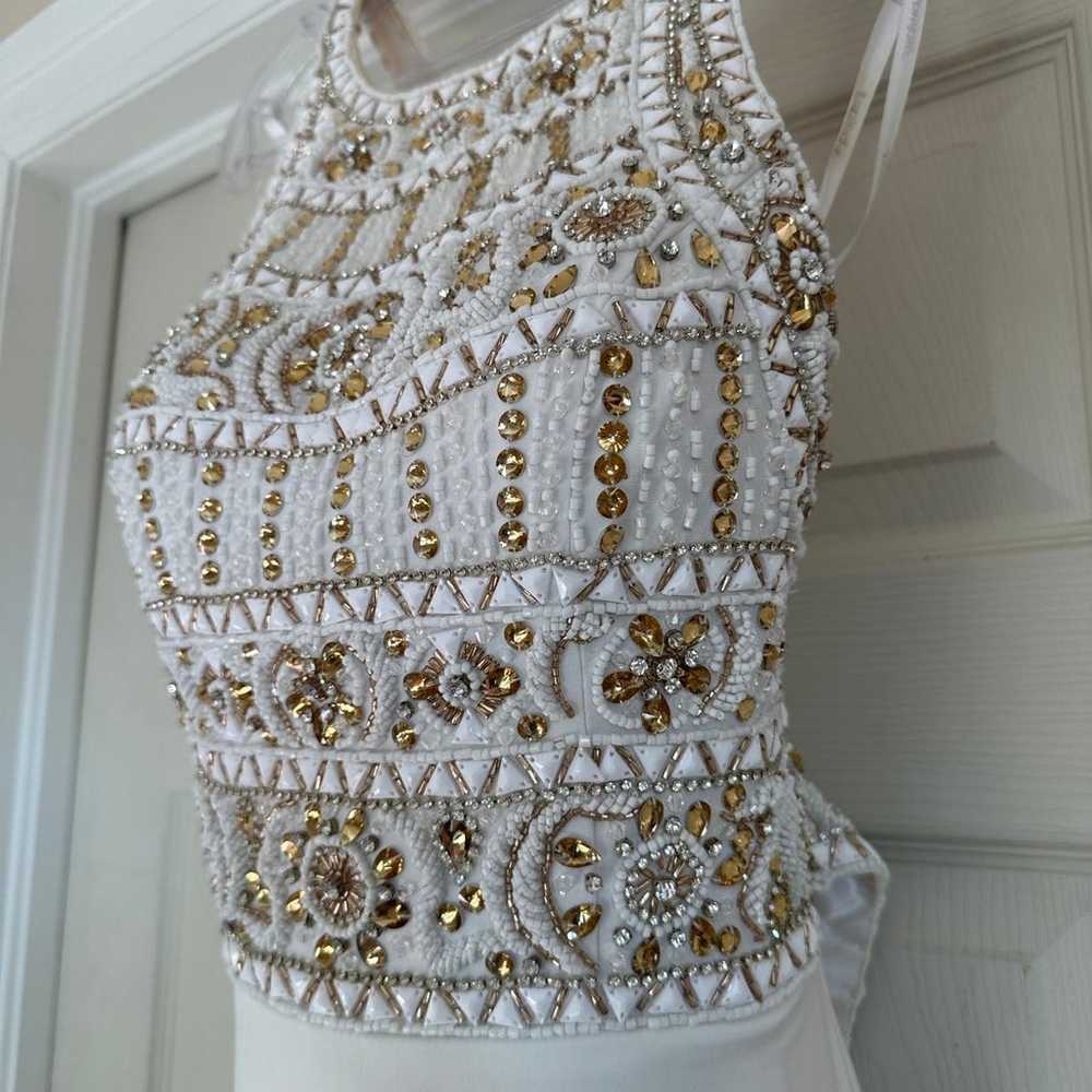 Tony Bowls White Prom Dress Size 4 - image 4