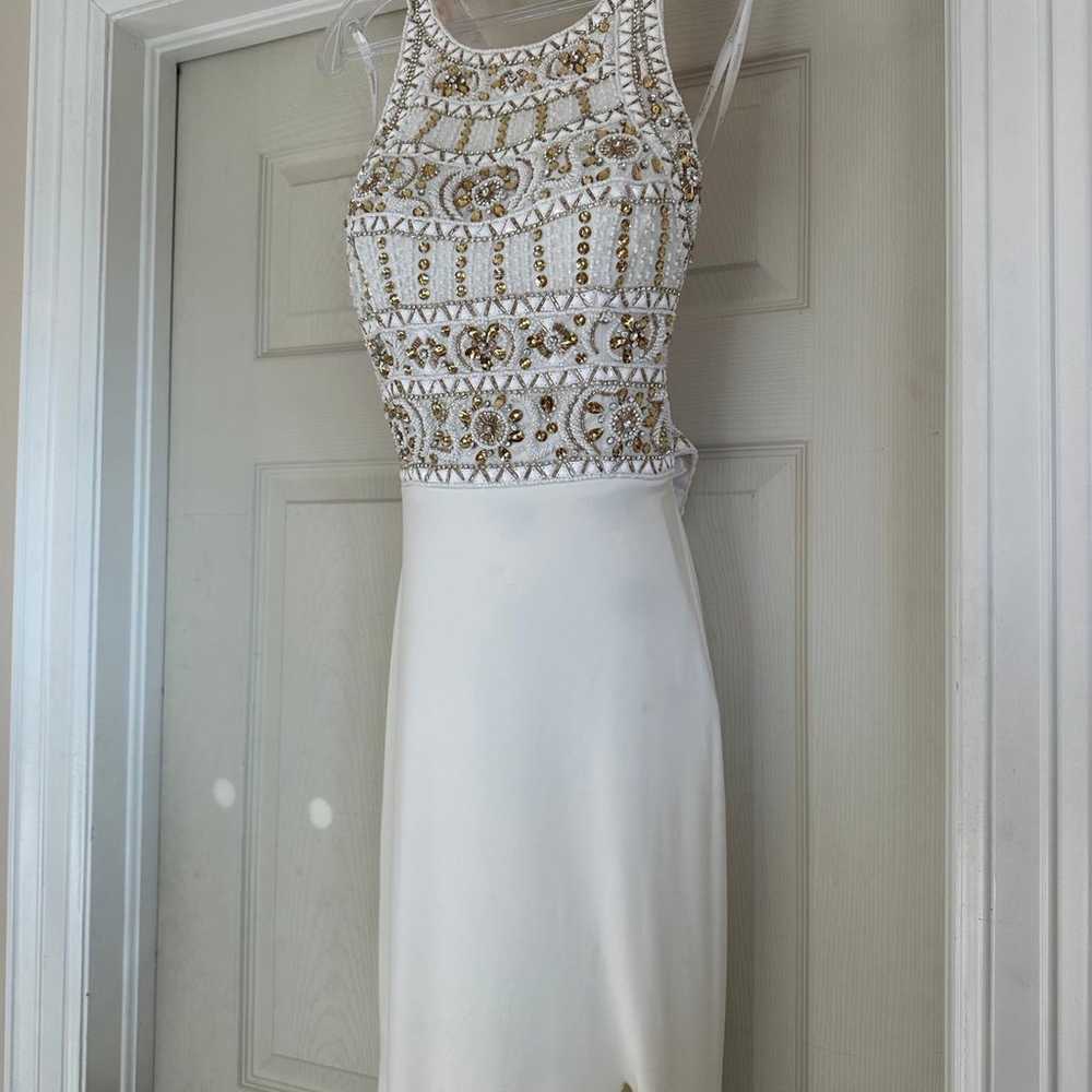 Tony Bowls White Prom Dress Size 4 - image 5