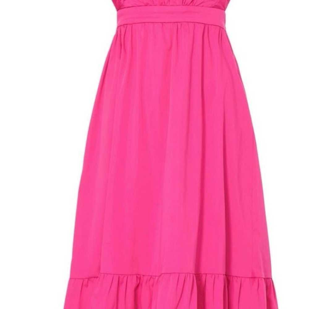 Peter Som Collective Cross Back Midi Dress Pink -… - image 2