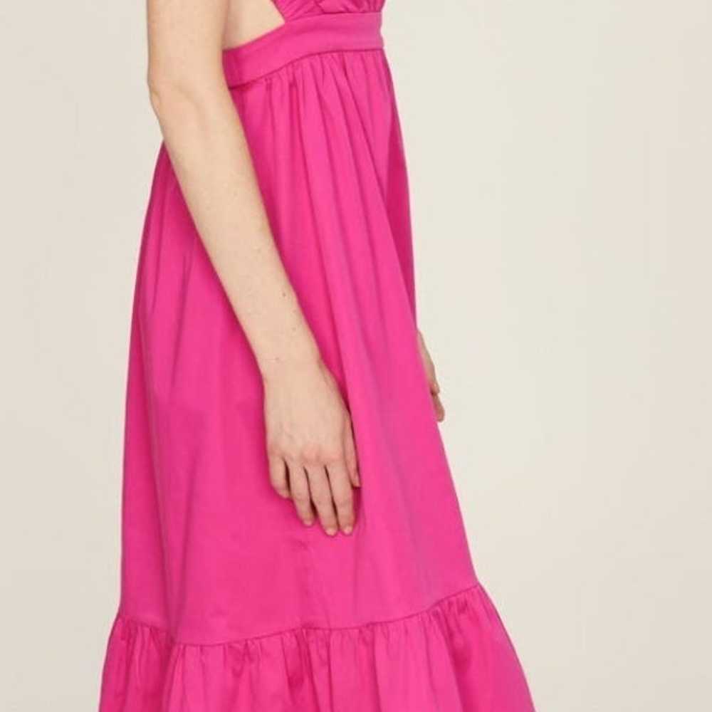 Peter Som Collective Cross Back Midi Dress Pink -… - image 3