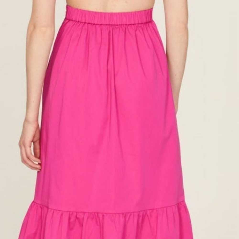 Peter Som Collective Cross Back Midi Dress Pink -… - image 4