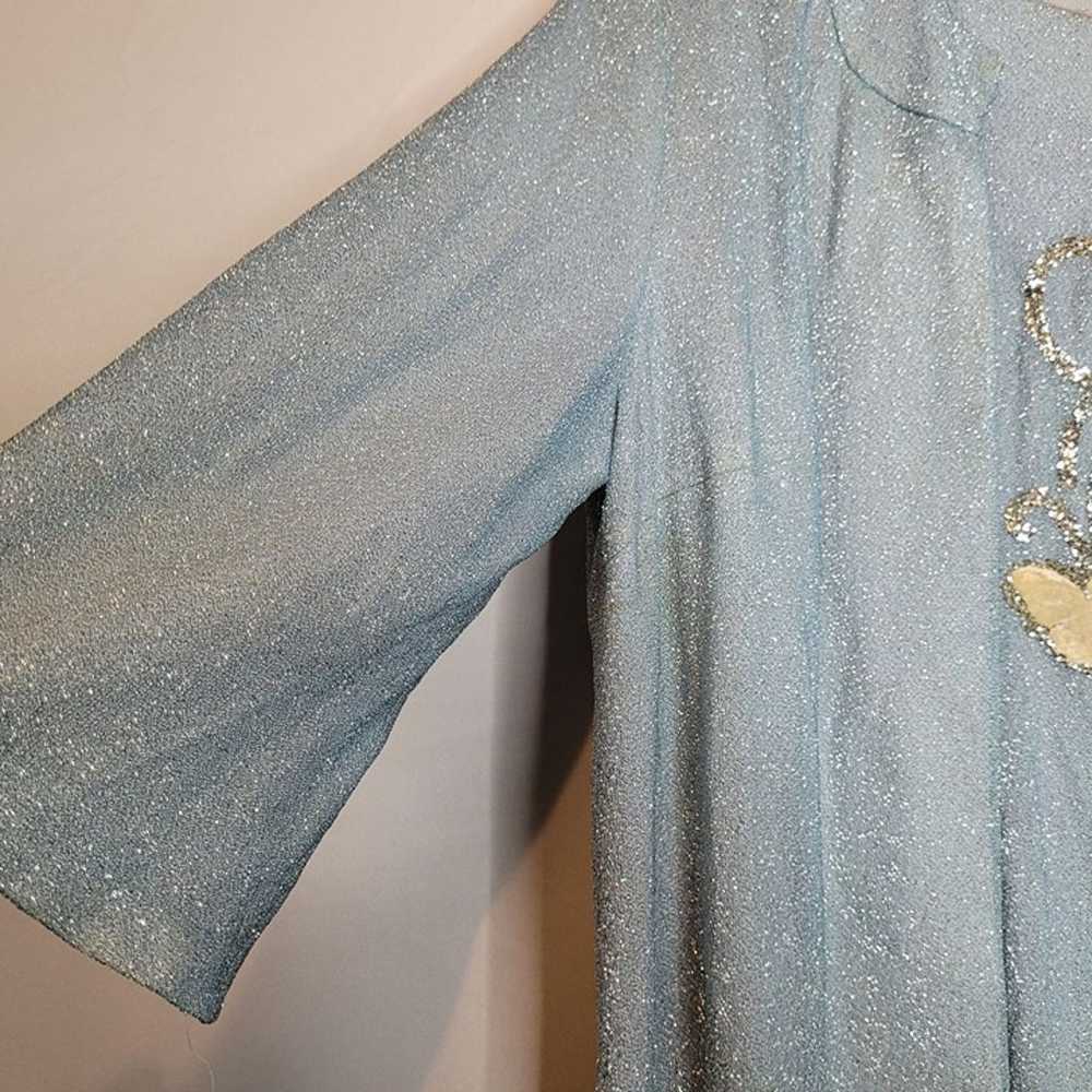 MCM Glitter Dress and Jacket Blue White Size Smal… - image 2
