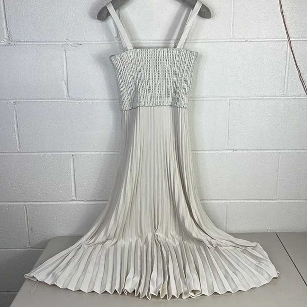 RTR Proenza SchoulerWhite Pleated Dress Sz 6 Stra… - image 7