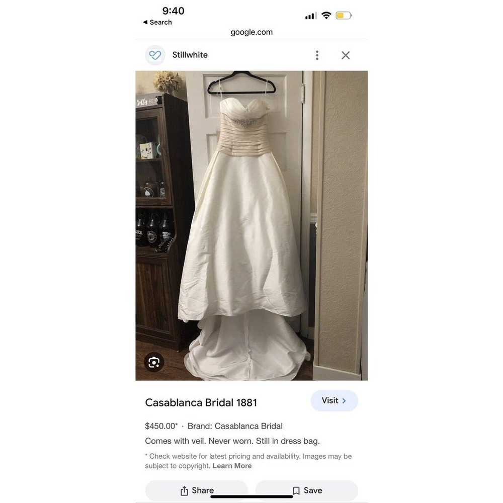 Casablanca wedding gown size 4 - image 10