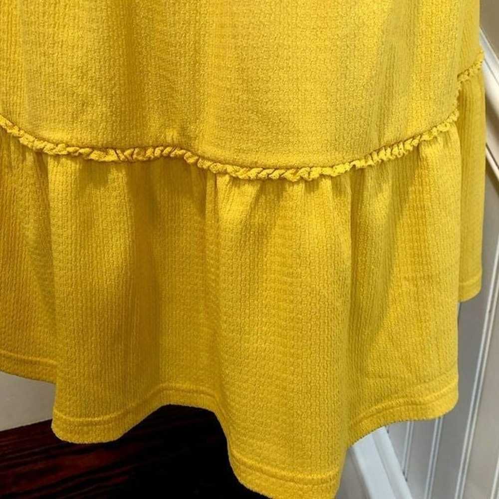 BESTEY JOHNSON Boho Yellow Halter Dress w Tiered … - image 11