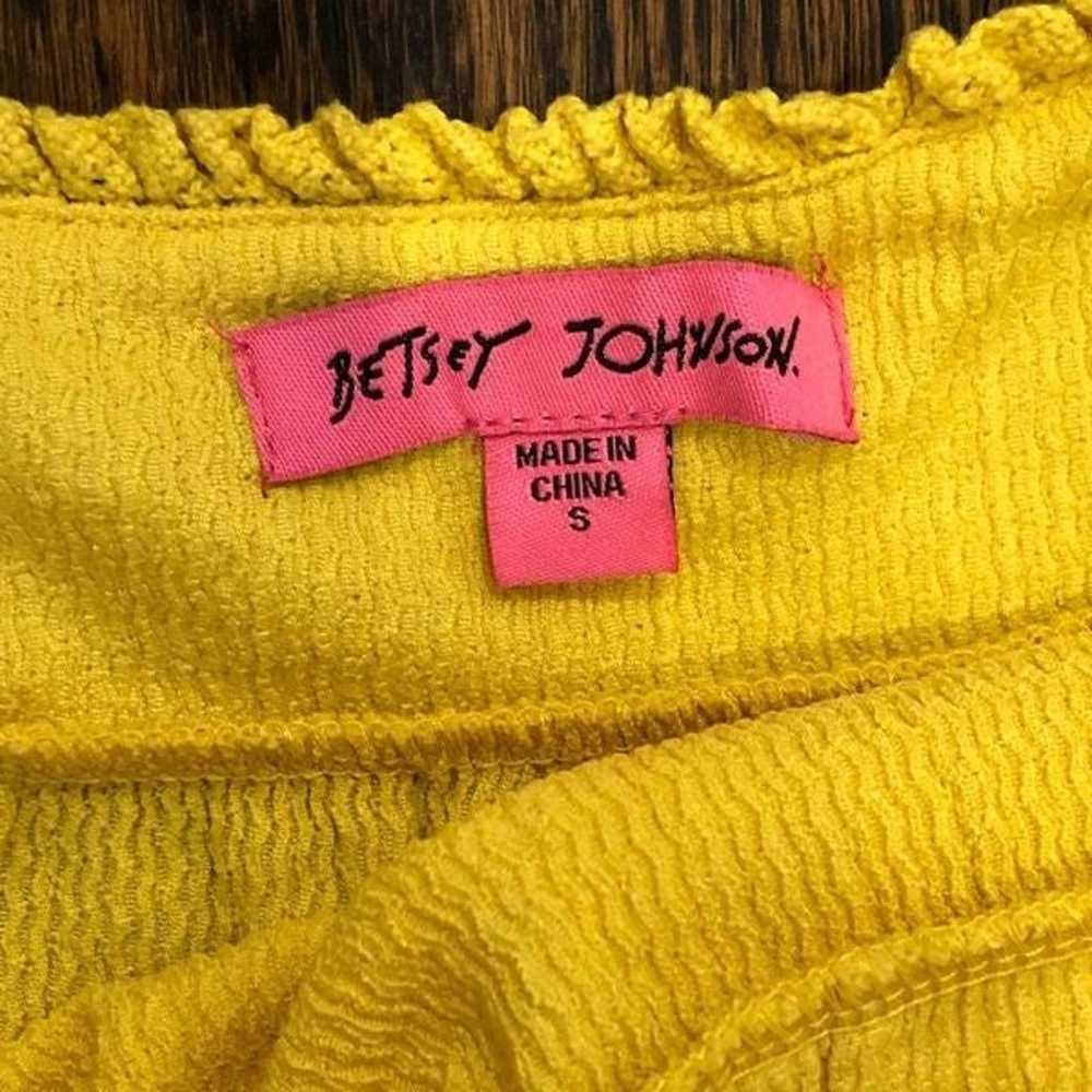 BESTEY JOHNSON Boho Yellow Halter Dress w Tiered … - image 2