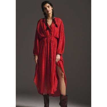 New Anthropologie Allene Shimmer Maxi Dress Size … - image 1