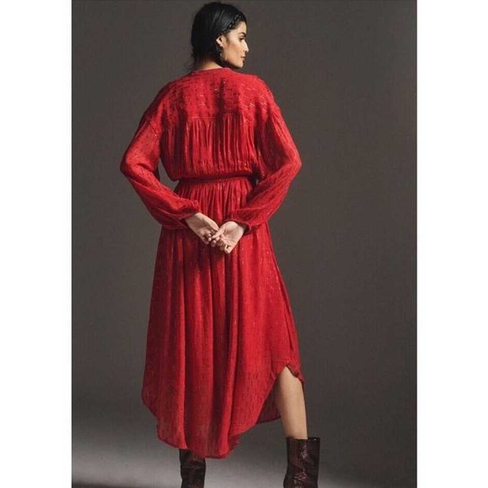 New Anthropologie Allene Shimmer Maxi Dress Size … - image 2