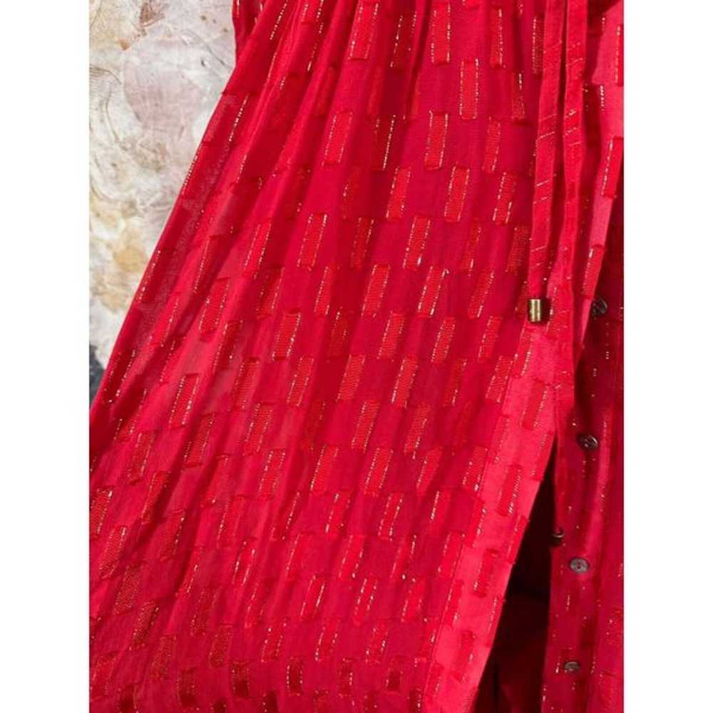 New Anthropologie Allene Shimmer Maxi Dress Size … - image 7