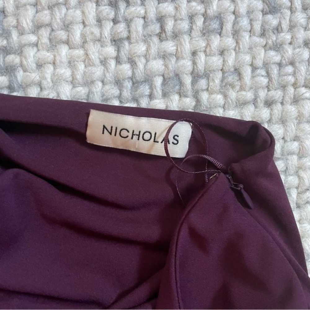 NWOT Nicholas Cory One Shoulder Embellished Gown 8 - image 5