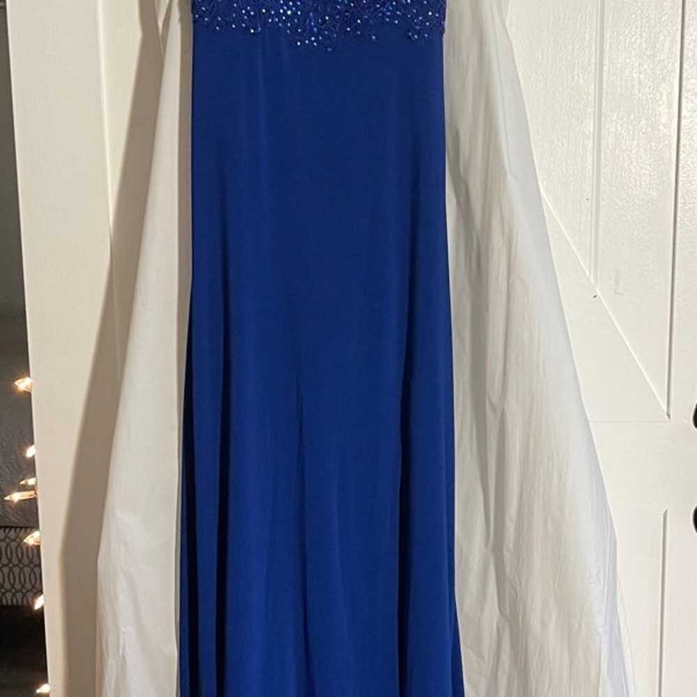 Blue prom dress Size 8 (fits like a medium/large) - image 3