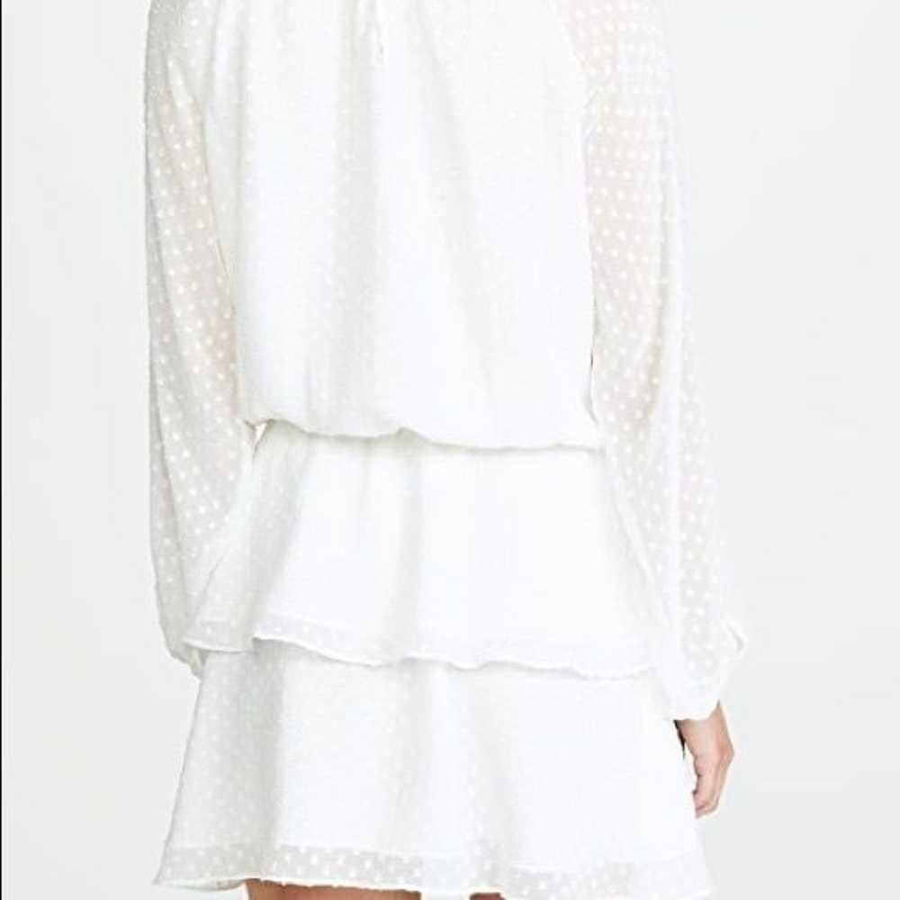 Yumi Kim / white ivory shirt dot ruffle mini long… - image 5