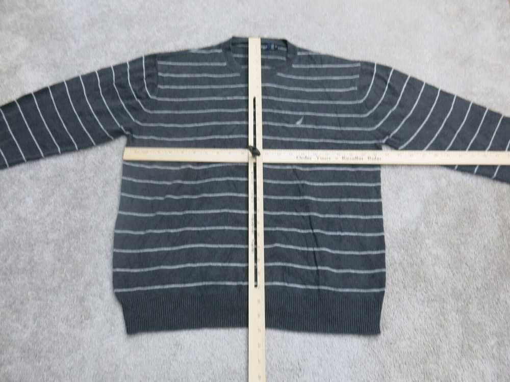 Nautica Womens Pullover Sweater Striped Long Slee… - image 3