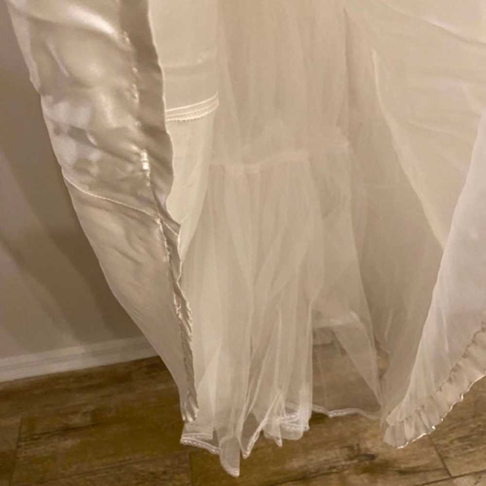 Jessica McClintok Vintage 1980s White Beaded Wedd… - image 11