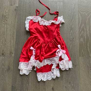 Fashion Brand company mini halter red dress