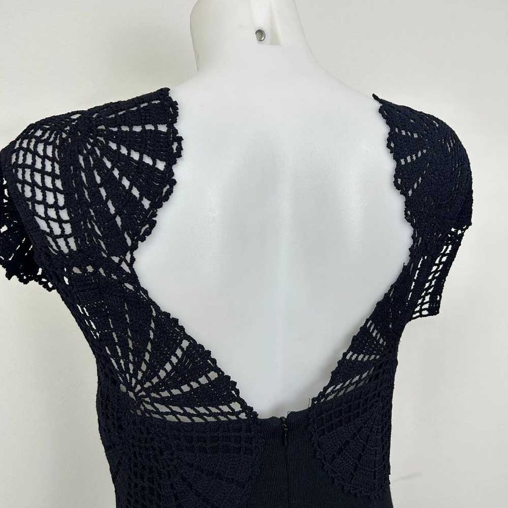 St. John Evening Crochet Knit Short Sleeve Dress … - image 6