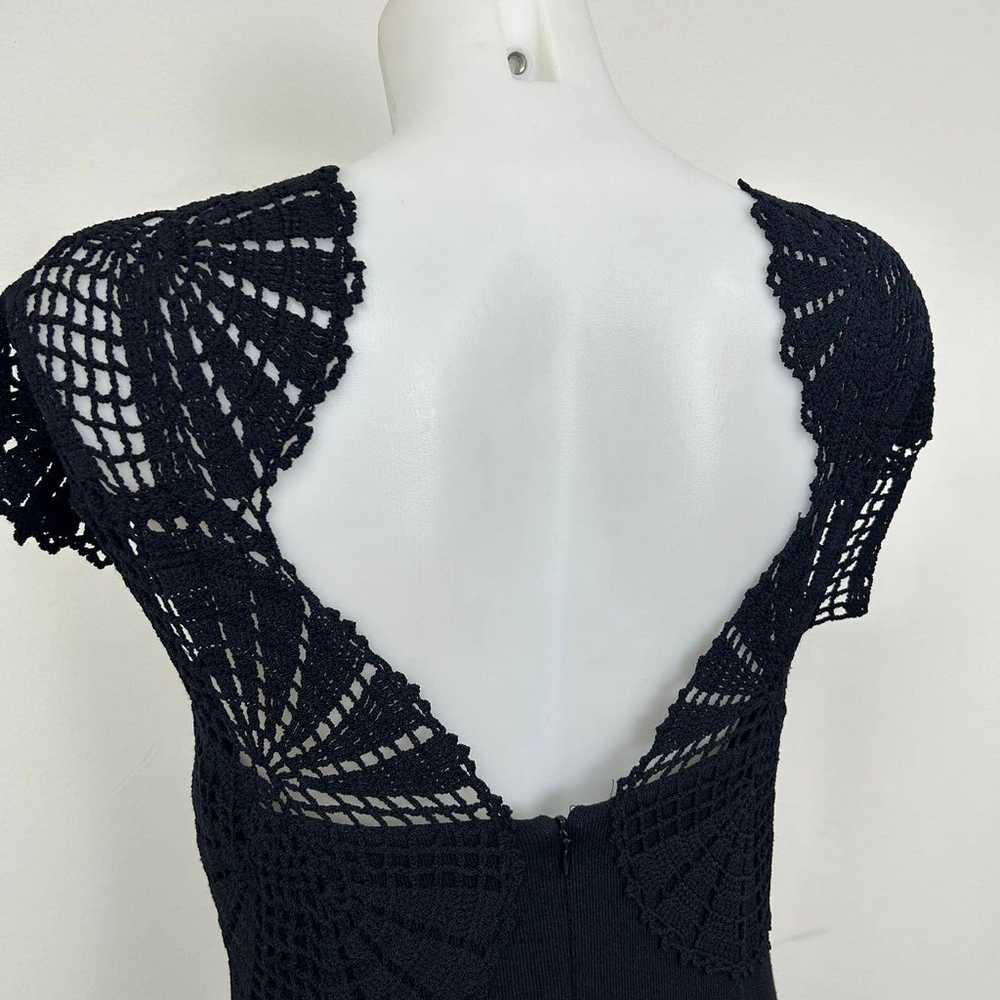 St. John Evening Crochet Knit Short Sleeve Dress … - image 8