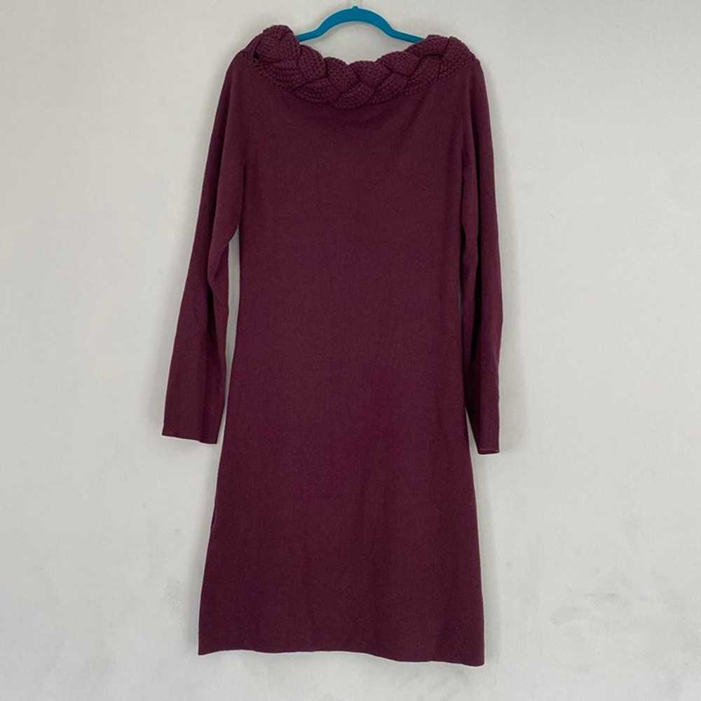 Temperley london burgundy long sleeve dress - image 6