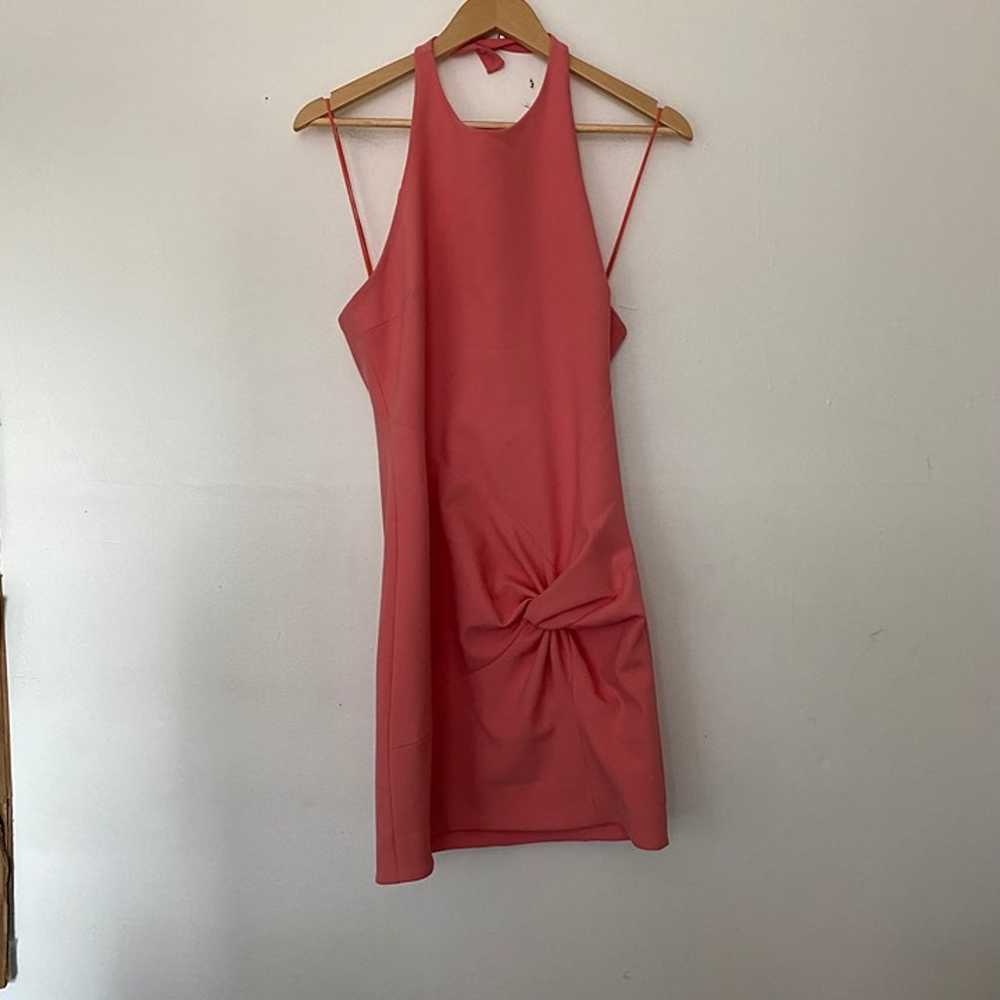 Cinq a Sept Pink Myla Gathered Halter Mini Dress - image 2
